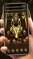 Golden Metal Robot Theme تصوير الشاشة 3