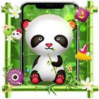 Cute Bamboo Panda Theme ícone