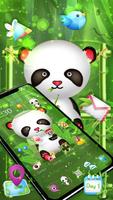 Cute Bamboo Panda Theme imagem de tela 1