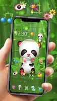 Cute Bamboo Panda Theme imagem de tela 3