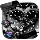 Black Metal Silver Watch Luxury Theme ⌚️ APK