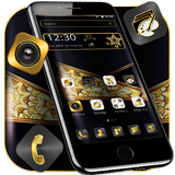 Golden Brown Black Business Theme icon