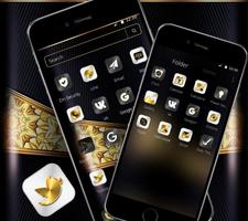 Golden Brown Black Business Theme screenshot 1