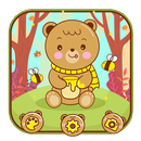 Cute Honey Bear Theme aplikacja