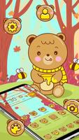 Cute Honey Bear Theme Poster