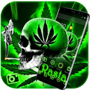 Green Weed Skull Theme APK