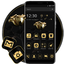 Golden Black Rose Flower Theme 🌹 APK