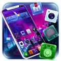 Colorful Neon City Theme