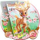 Cute Forest Deer Theme ícone