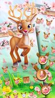 Cute Forest Deer Theme imagem de tela 1