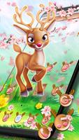 Cute Forest Deer Theme imagem de tela 2