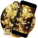 Golden Luxury Butterfly Launcher Theme 🦋 APK