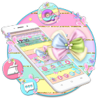 Colorful Kitty Bow Launcher Theme 🎀 Zeichen