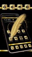 Thème Luxury Gold Feather 2020 Affiche