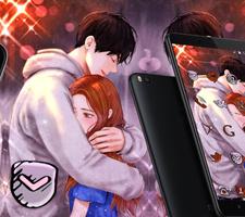 Cute Couple Anime Love Launcher Theme 💑 screenshot 1