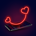 Neon Valentine Heart Launcher