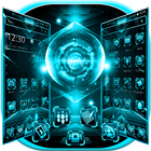 Blue Black Future Technology Theme biểu tượng