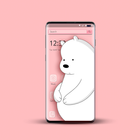 Gorgeous Ice Bear  Theme icône