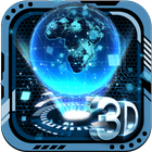 ikon 3D Tech Bumi Tema Peluncur