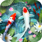 آیکون‌ Lively Koi Fish 3D Theme