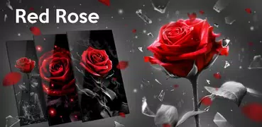 3D真の愛の赤いバラのテーマ