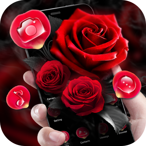 3D wahre Liebe rote Rose Thema