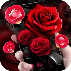 3D wahre Liebe rote Rose Thema XAPK Herunterladen