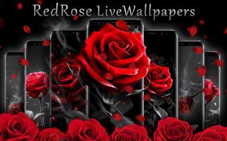 Tema de amor verdadeiro rosa vermelho 3D imagem de tela 2