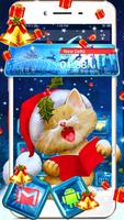 Merry Christmas 3D Theme Affiche
