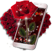 ”3D Love Red Rose Glitter Theme🌹