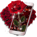 3D Love Red Rose Glitter Theme🌹 APK