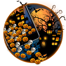 3D Spooky Halloween Pumpkin Gravity Theme APK