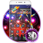 3D Happy 2018 Diwali Glass Theme иконка