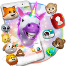 3D Funny Unicorn Emoji Gravity Theme🦄 APK