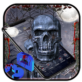 3D Skull Parallax Launcher Theme ‎💀 أيقونة