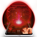 3D Red Tech Hologram Solar Theme⭕🌞 APK