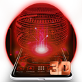 3D Red Tech Hologram Solar Theme⭕🌞