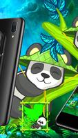 Cute Panda 3D Parallax Launcher Theme تصوير الشاشة 1