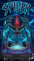 Thème 3D Amazing Spider Neon Affiche
