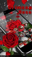 3D Crimson Rose Dew Gravity Theme screenshot 2