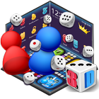 3D Tokens and Dice Ludo Game Gravity Theme🎲 icon
