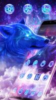 3D Live Galaxy Wild Wolf Thunder Theme ảnh chụp màn hình 2