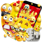 3D Симпатичные Блеск Смайлик Emoji Тема😉 иконка