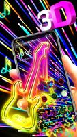 پوستر Neon Guitar 3D Gravity Theme🎸