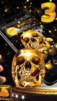 3D Skull Glass Tech Launcher Theme💀 captura de pantalla 1