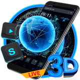 3D Technology Live Launcher Theme🌍 icône