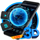 3D Technology Live Launcher Theme🌍-icoon