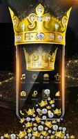 Luxury Golden Crown 3D Plakat
