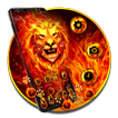 Burning Fire Lion Gravity Theme