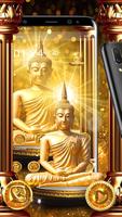 Golden 3D Buddha Parallax Theme🌹 Affiche
